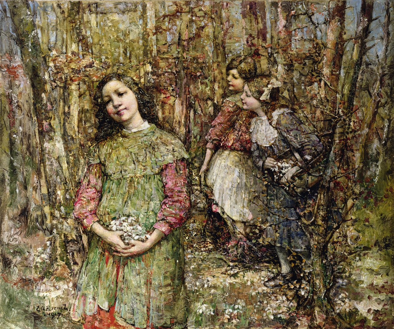 Å samle snøklokker av Edward Atkinson Hornel