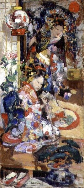 Japanske jenter av Edward Atkinson Hornel