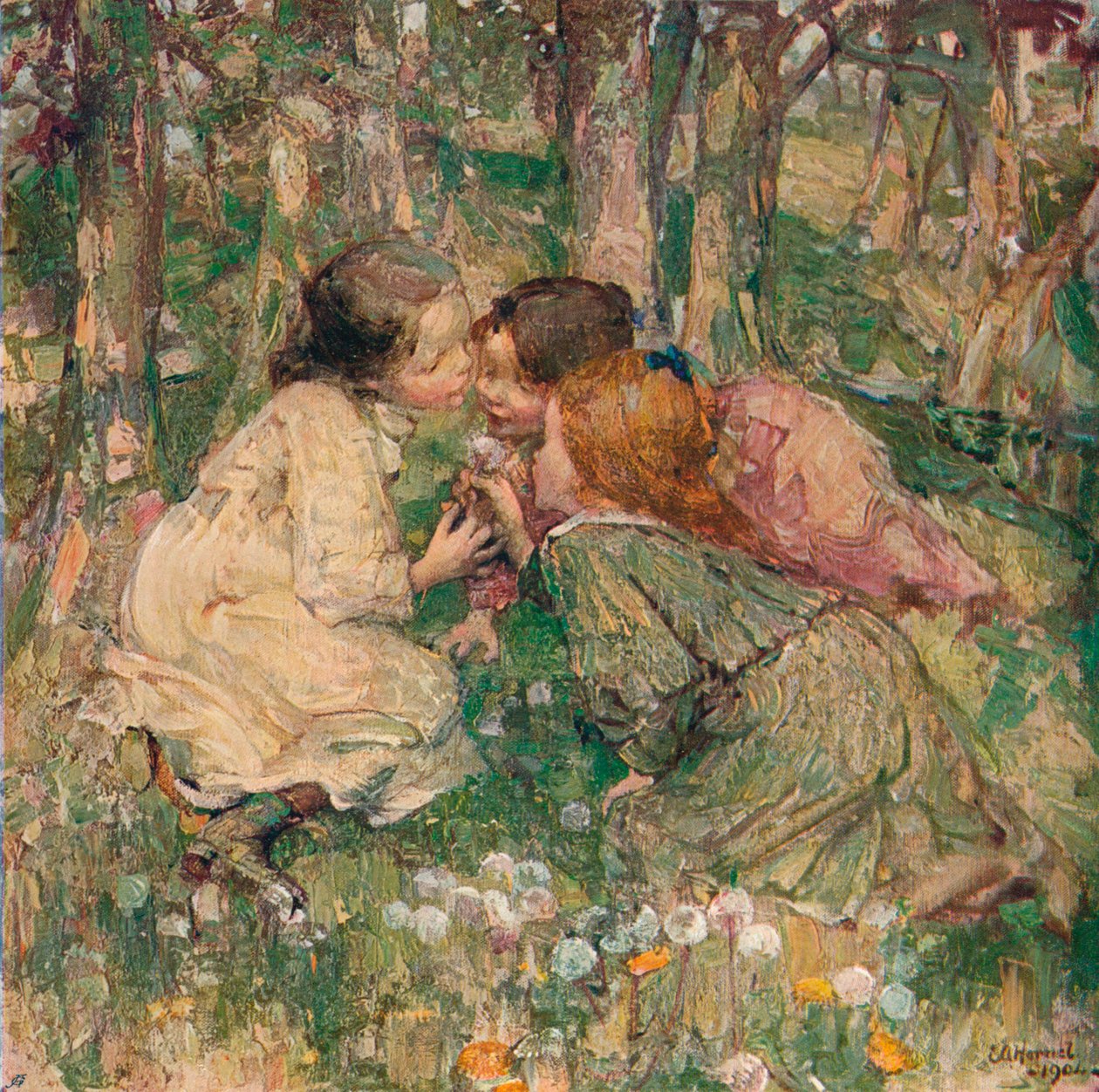 Hva er OClock, c1904 av Edward Atkinson Hornel