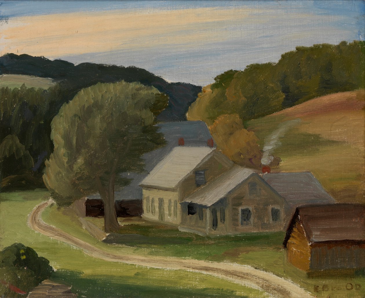 Landskap, ca. 1934. av Edward Bruce