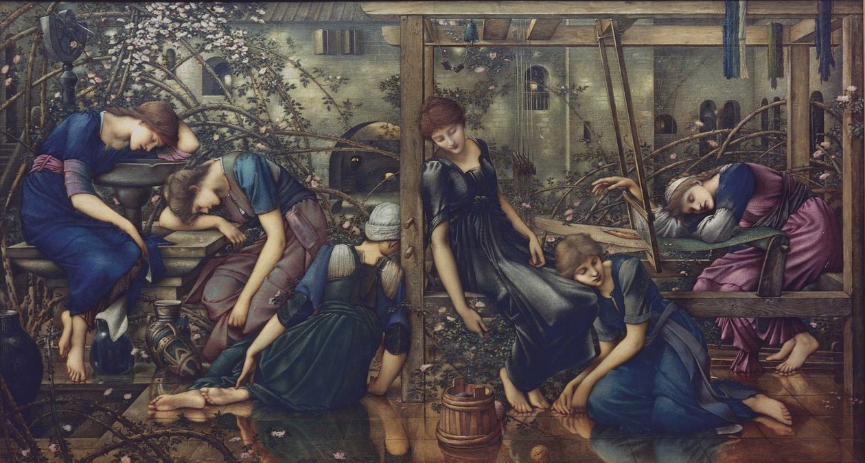 Hagegården, 1875-1880. av Edward Burne Jones