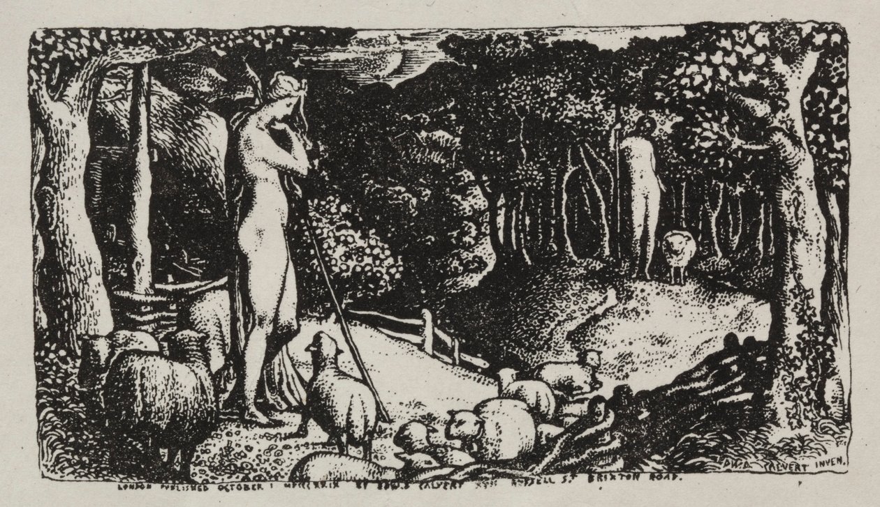 Ideell pastoralliv, 1829. av Edward Calvert