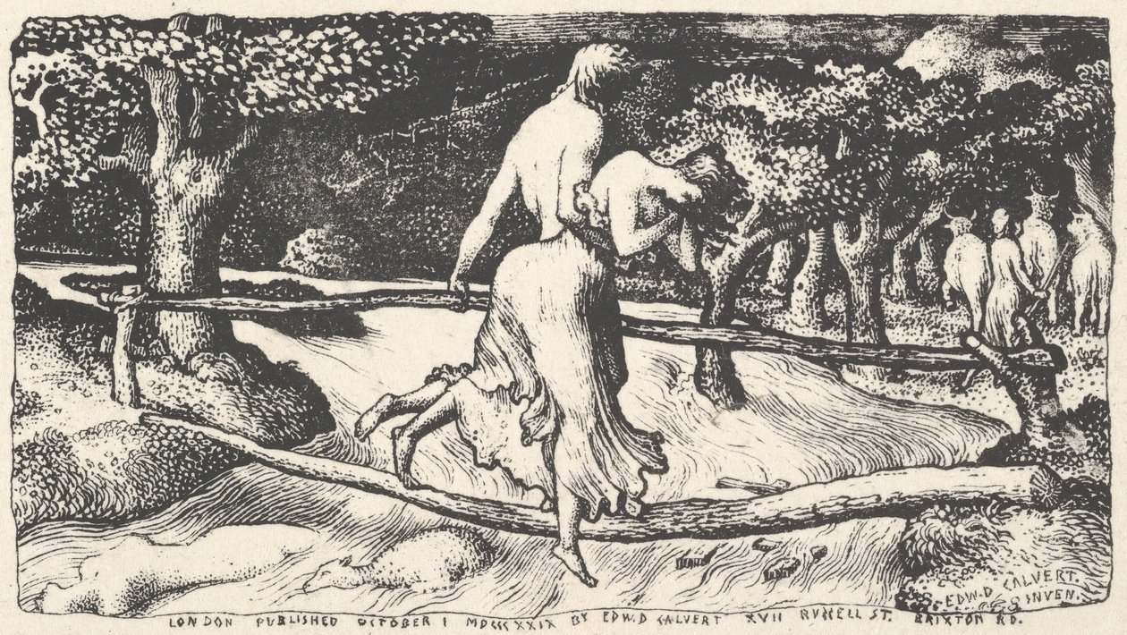 Flommen, 1829. av Edward Calvert