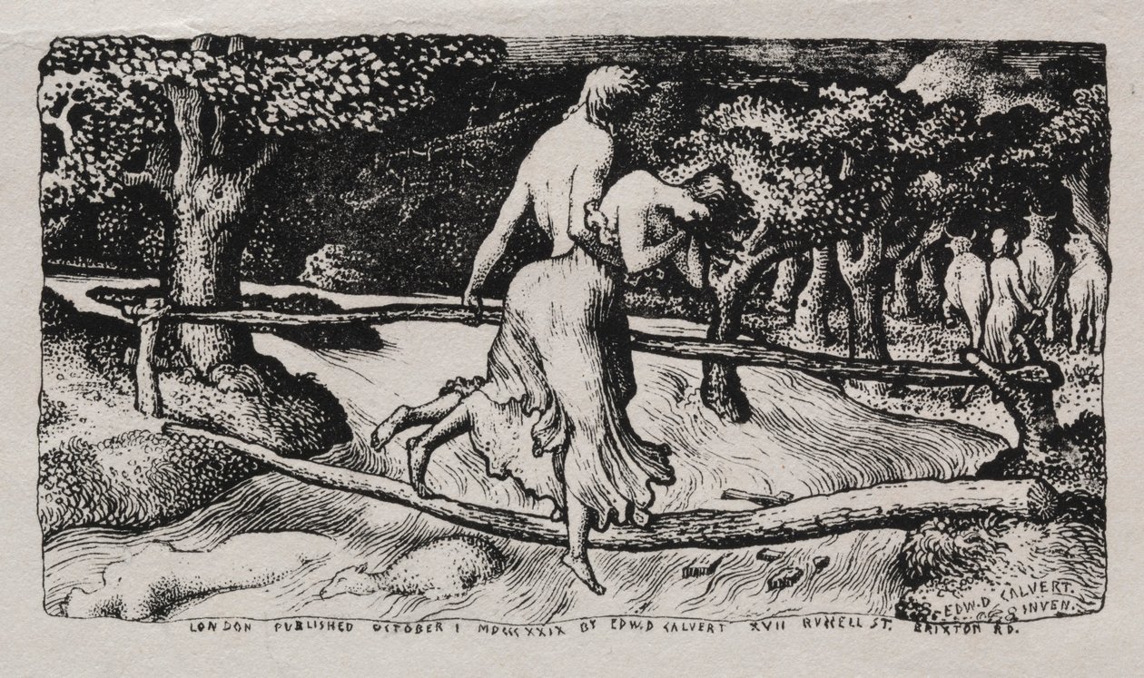 Flommen, 1829. av Edward Calvert