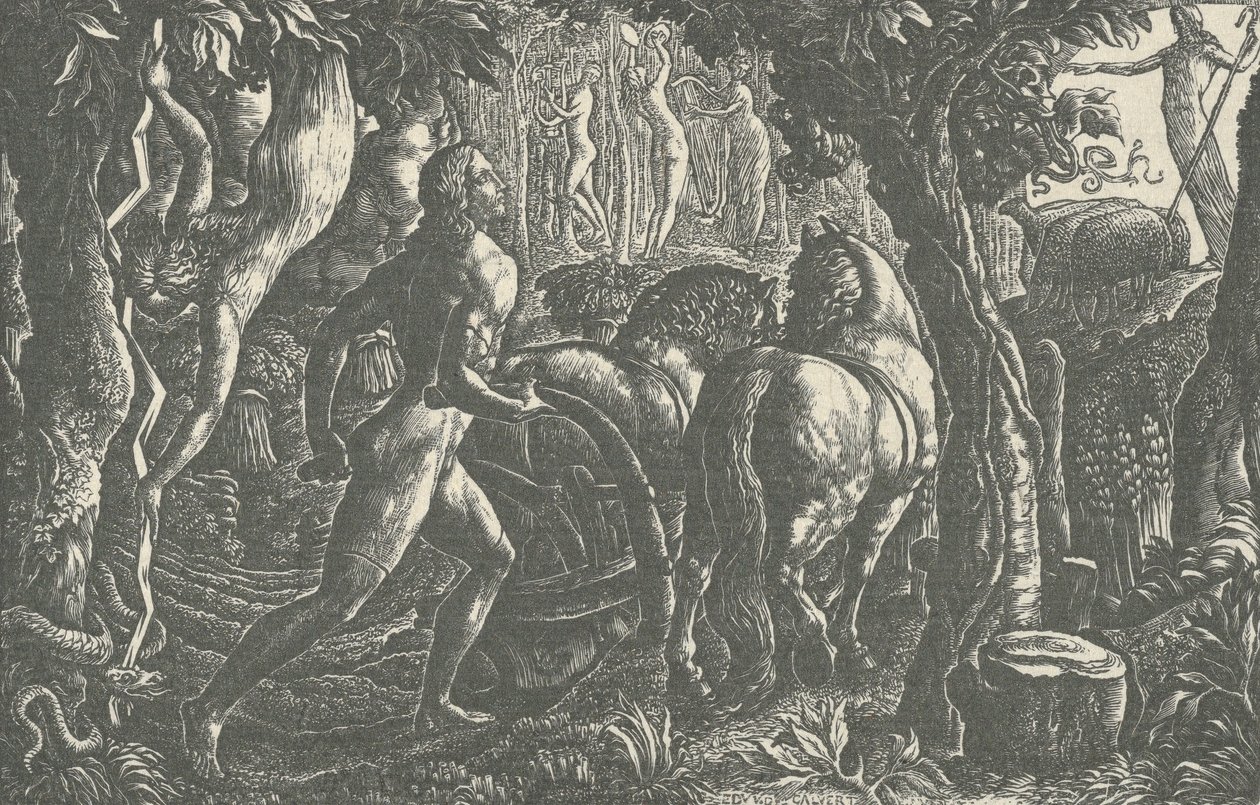 Plogmannen, 1827. av Edward Calvert