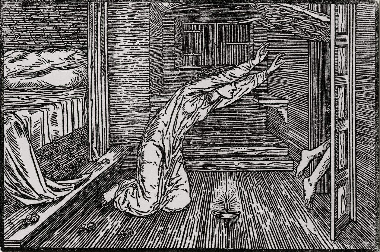 Cupid går bort av Edward Coley (after) Burne Jones