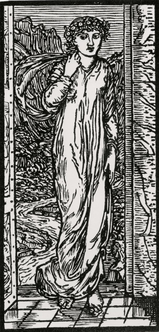 Psyke i hagen av Edward Coley (after) Burne Jones