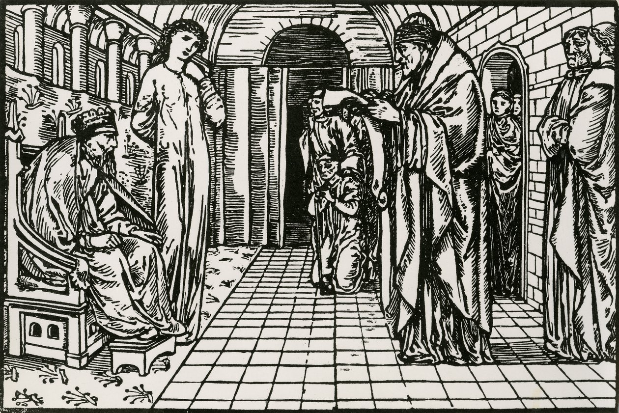 Oraklet av Edward Coley (after) Burne Jones