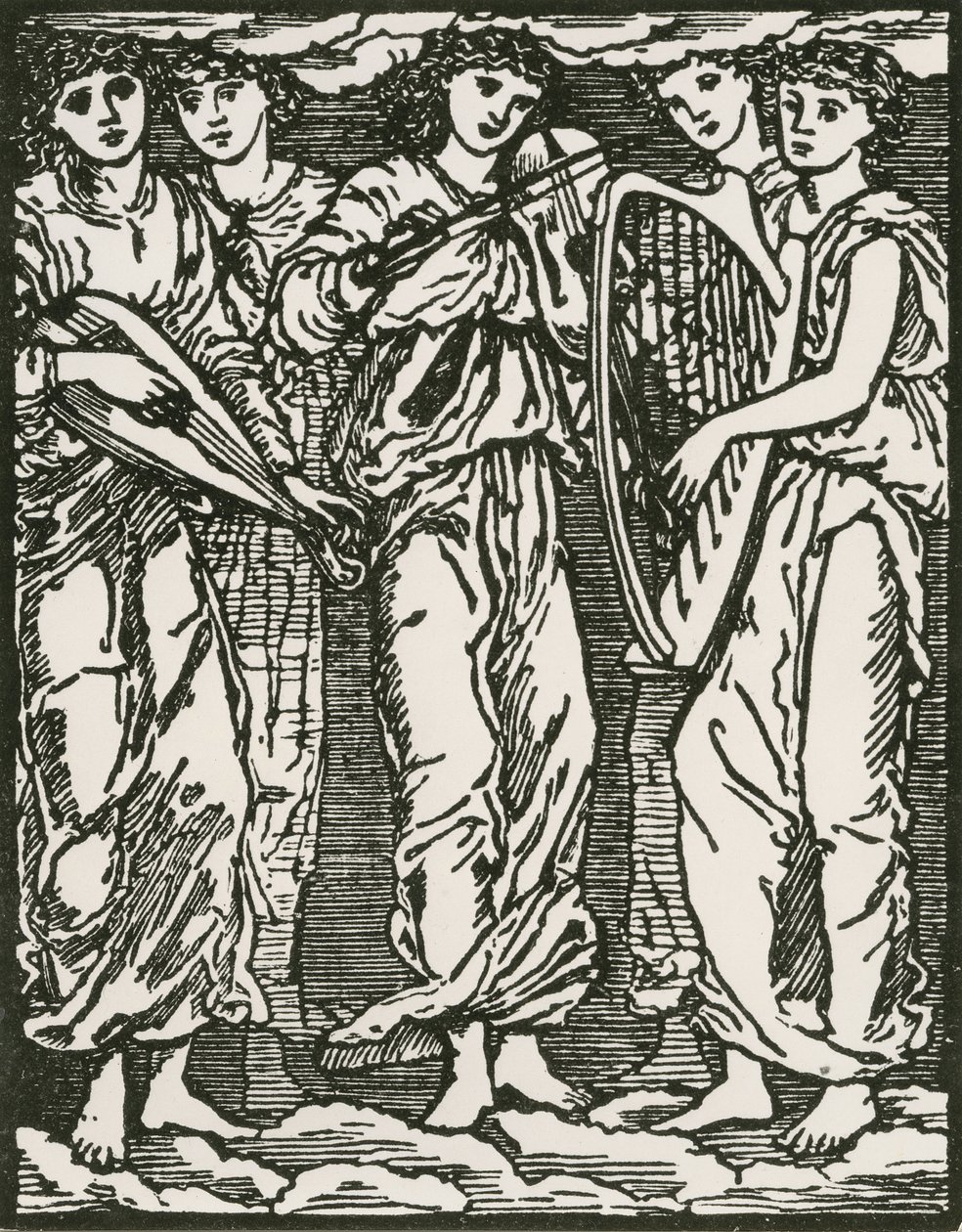 Uten navn av Edward Coley (after) Burne Jones