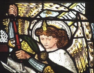St. Michael av Edward Coley Burne Jones