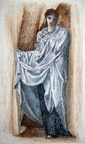 Kvinne i klassisk kappe av Edward Coley Burne Jones