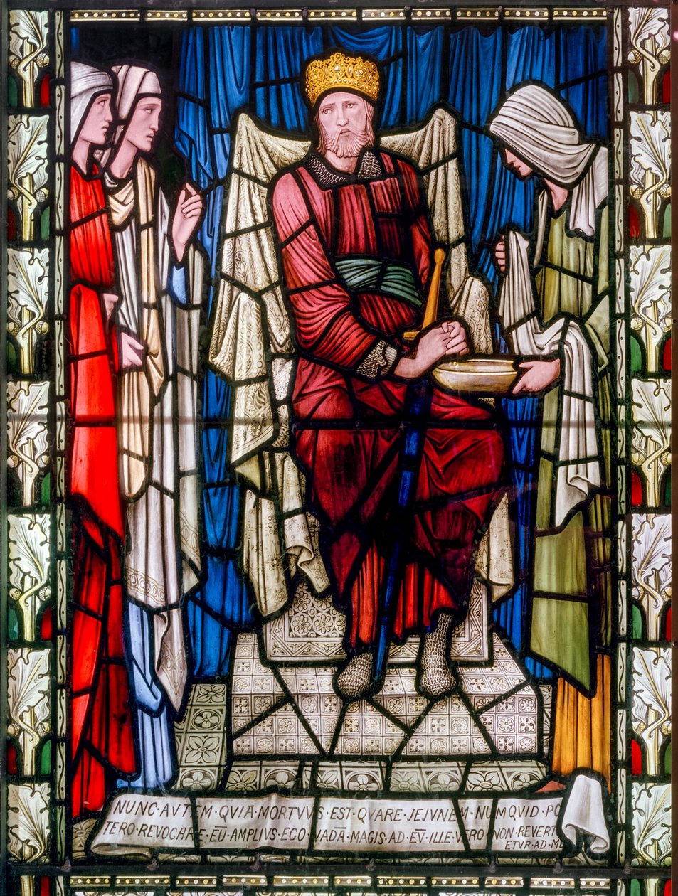 David Consoled, ca. 1896 (farget glass) av Edward Coley Burne Jones