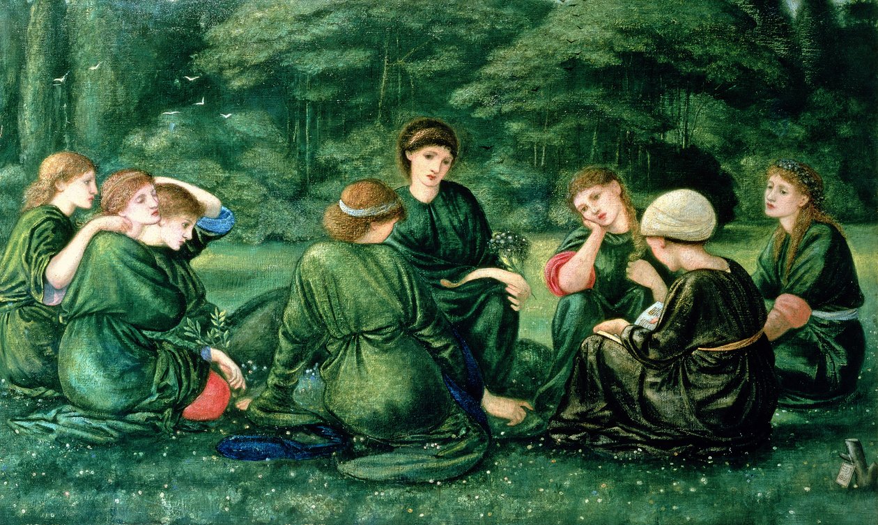 Grønn sommer, 1868 av Edward Burne Jones