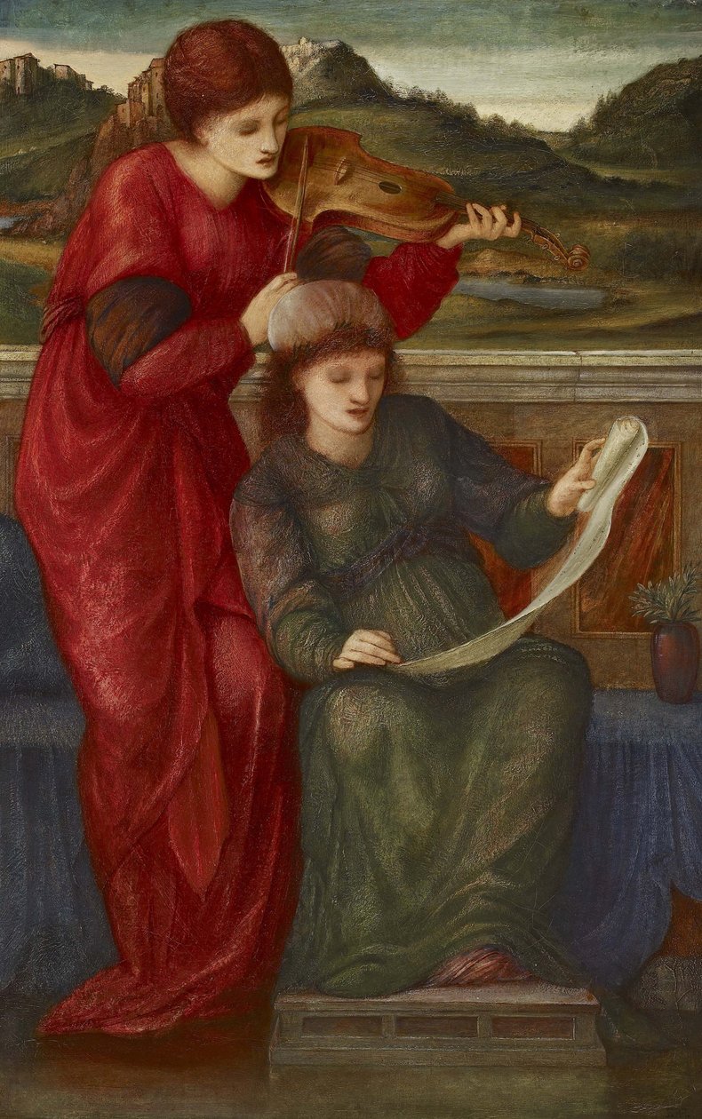 Musikk, 1877 av Edward Burne Jones