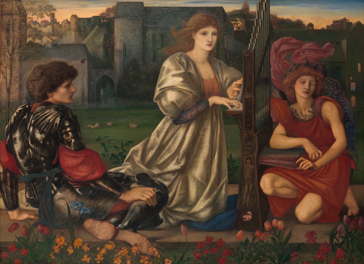 Kjærlighetssangen, 1868-77. av Edward Burne Jones