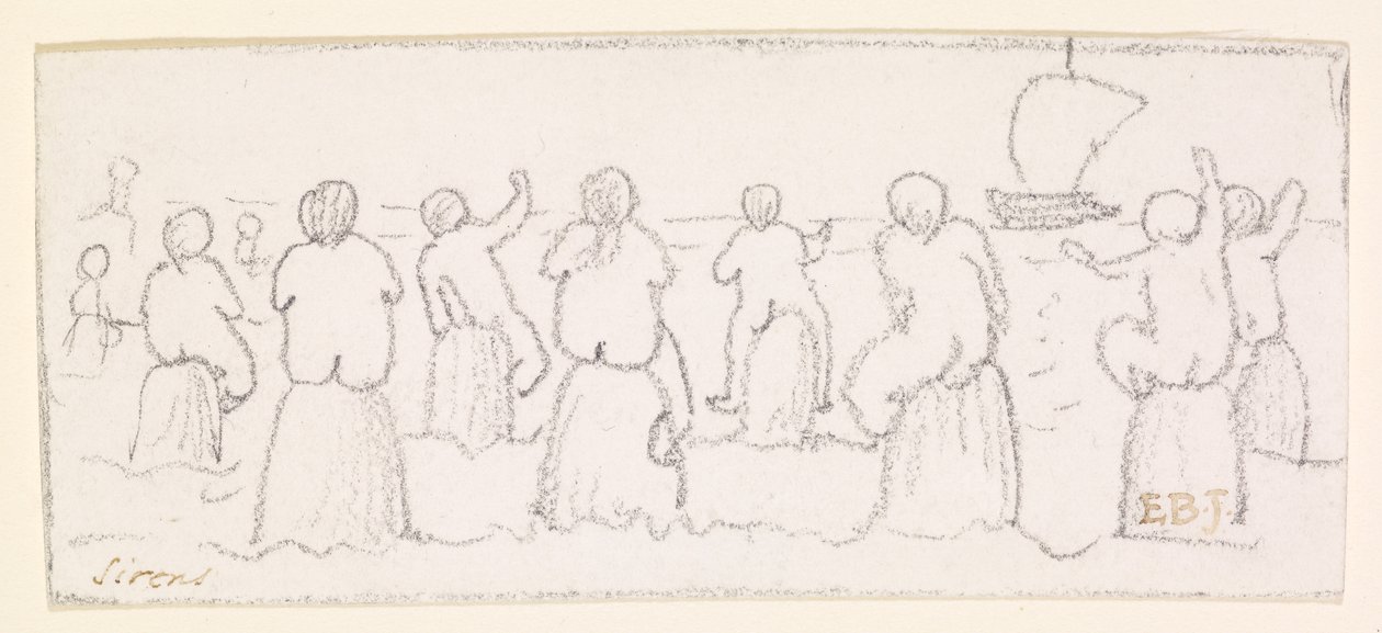 Sirenene, ca. 1878 av Edward Burne Jones