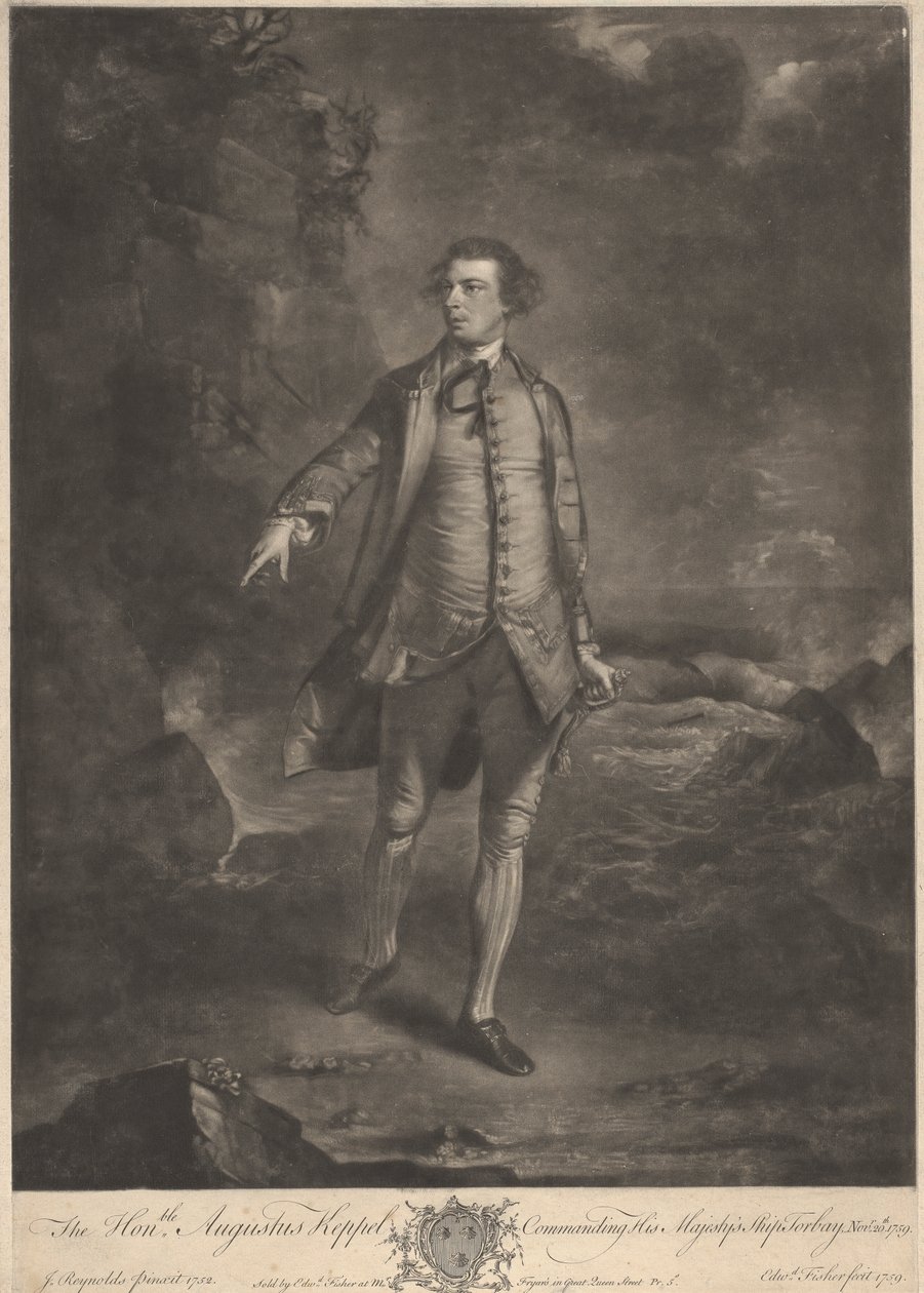 Den ærede Augustus Keppel av Edward Fisher