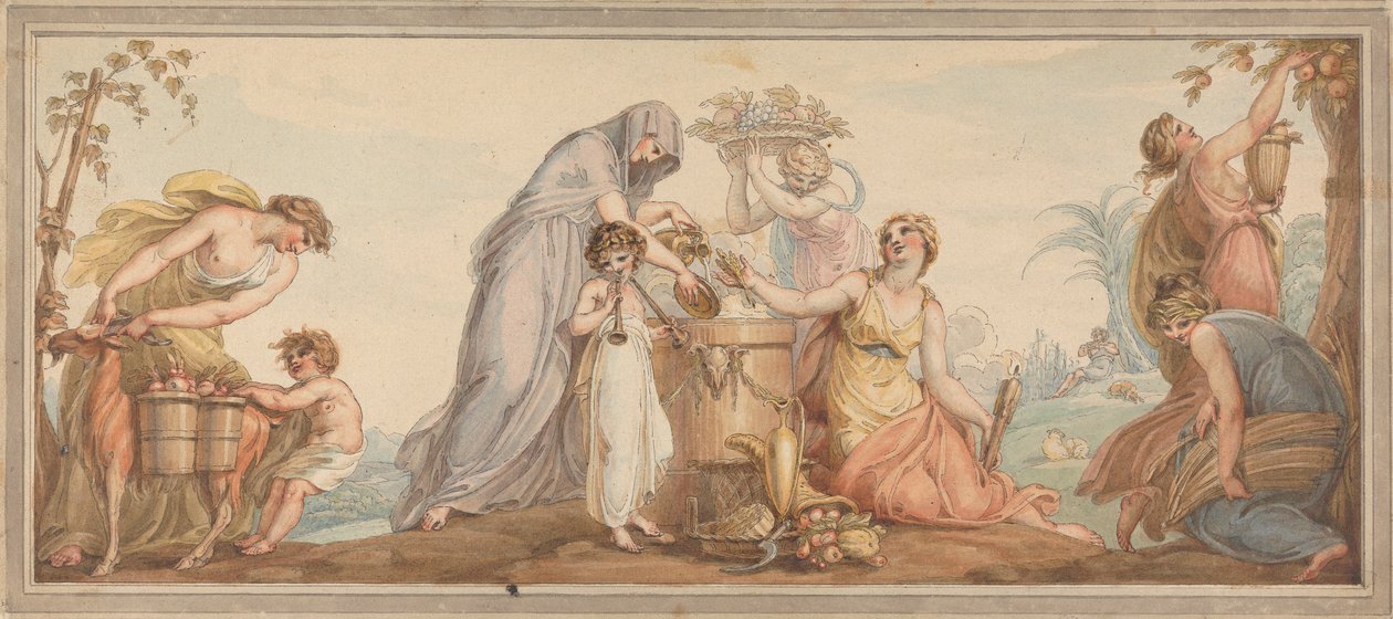 Allegori for høsten av Edward Francis Burney