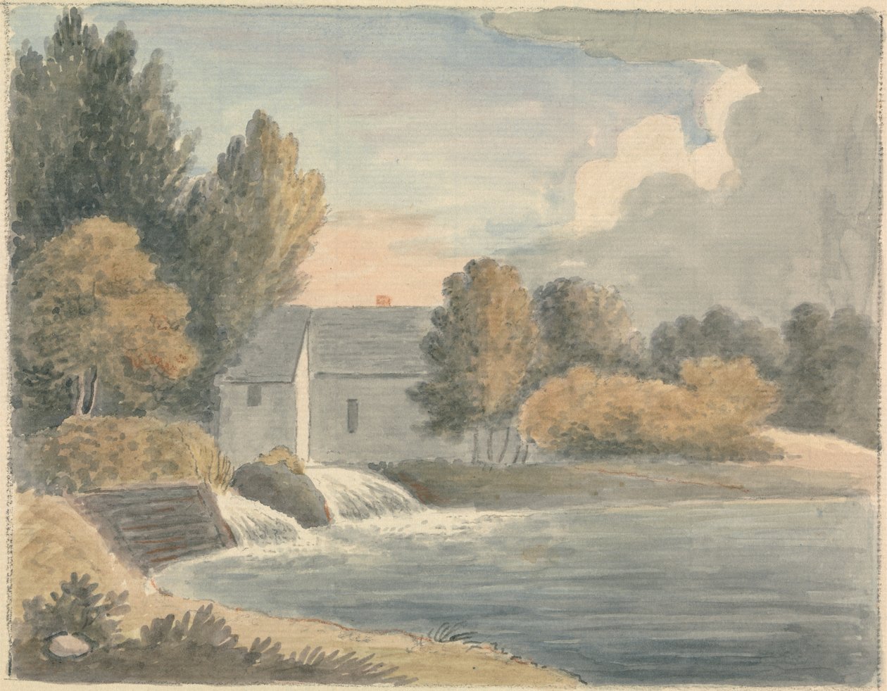 Bathampton Mill av Edward Francis Burney