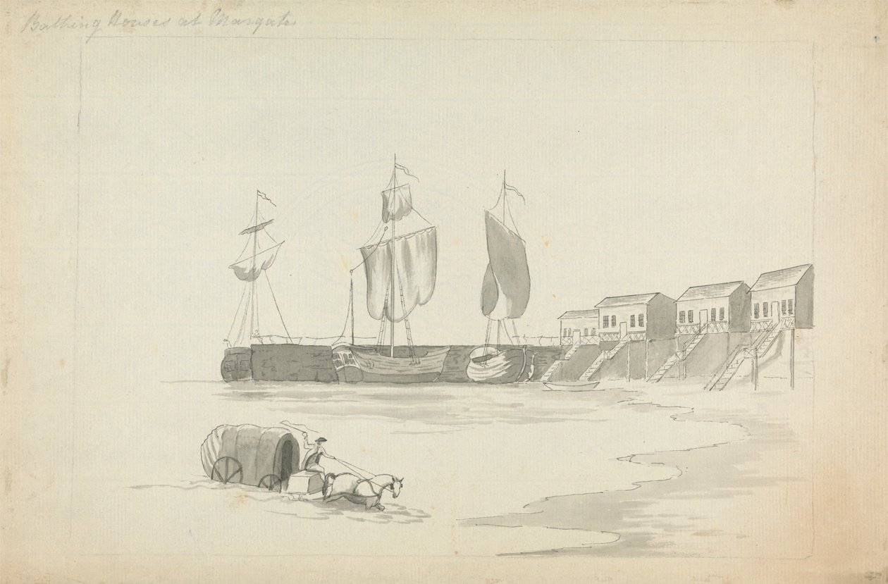 Badehus ved Margate av Edward Francis Burney
