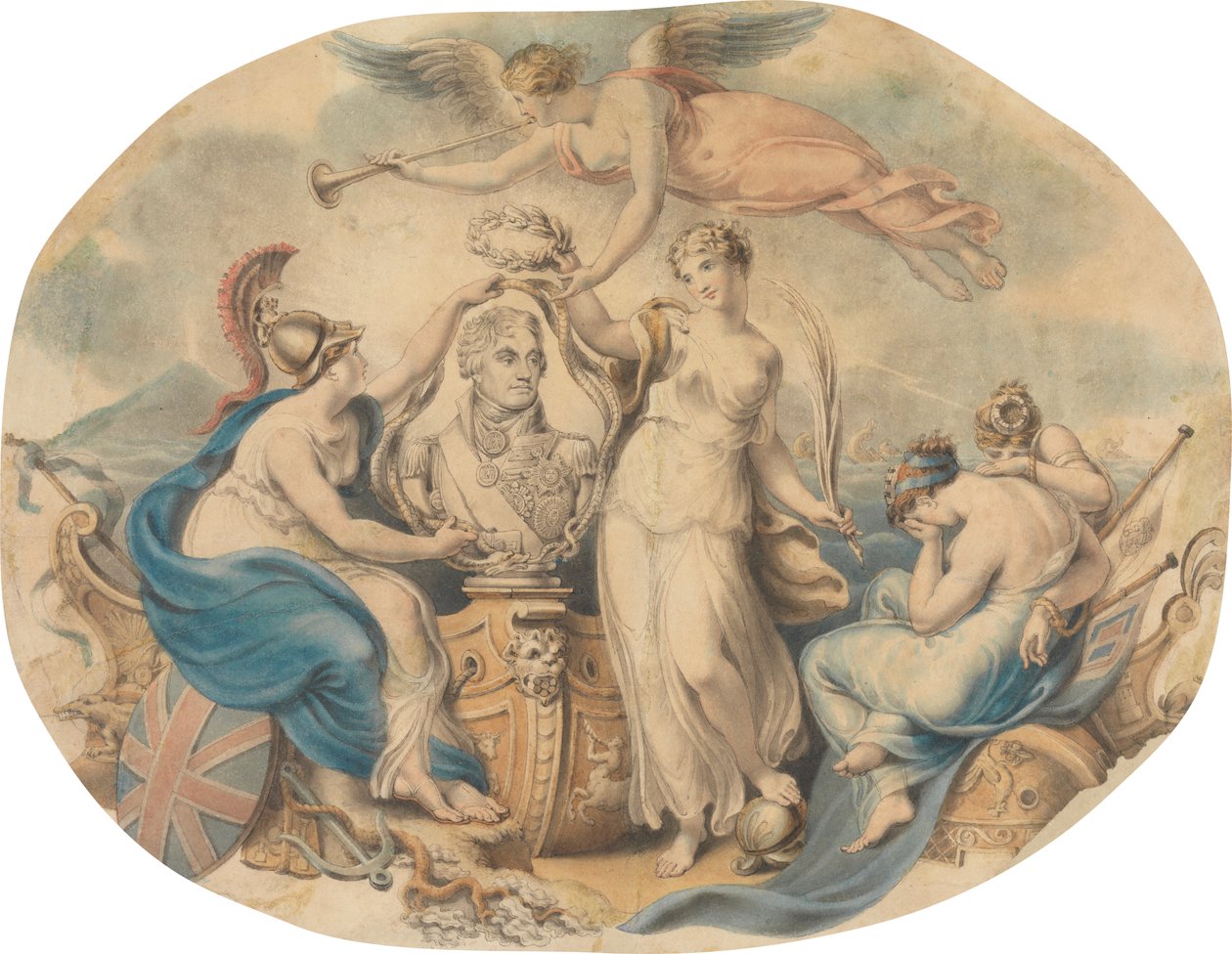 Hyllest til Nelson av Edward Francis Burney