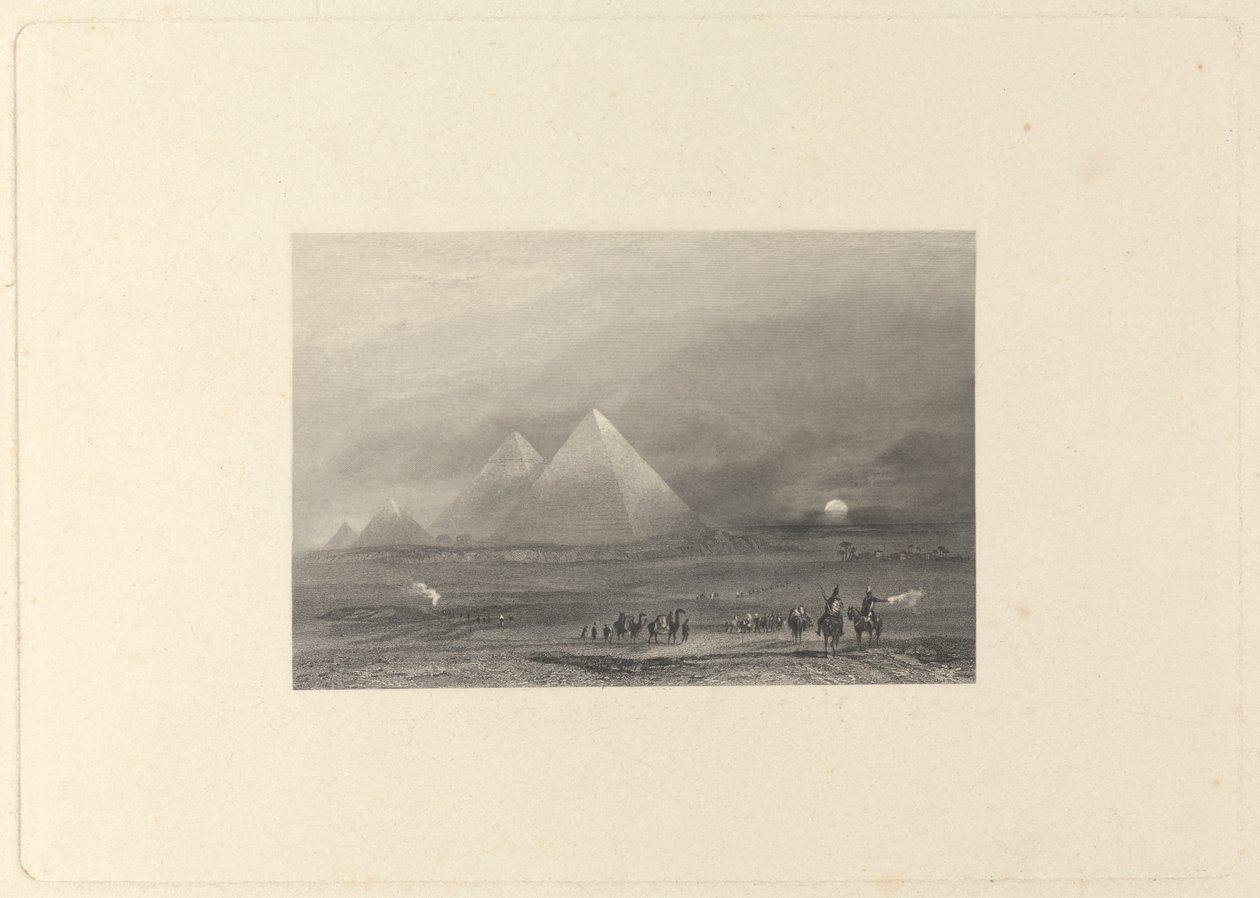 Egypt, pyramidene i Ghizeh av Edward Francis Finden