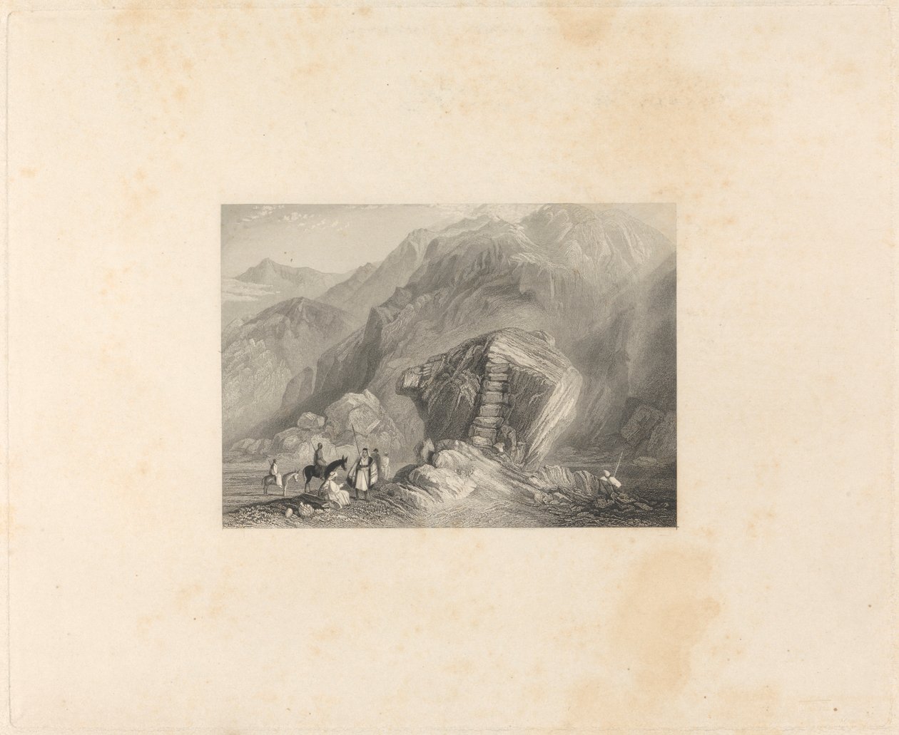Sinai-ørkenen av Edward Francis Finden