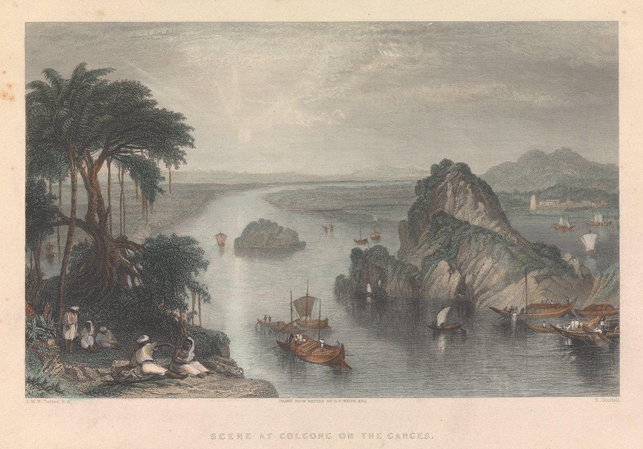 Scene ved Colgong på Ganges av Edward Goodall
