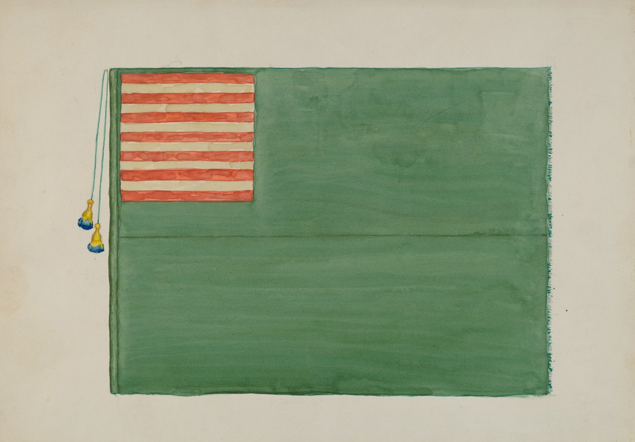 Revolusjonært flagg, ca. 1936. av Edward Grant