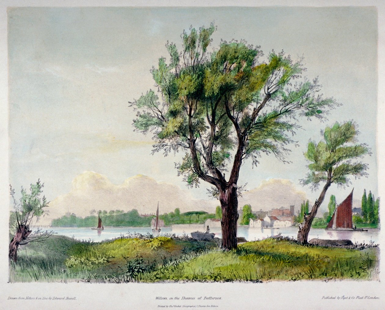 Battersea, London, 1840. av Edward Hassell