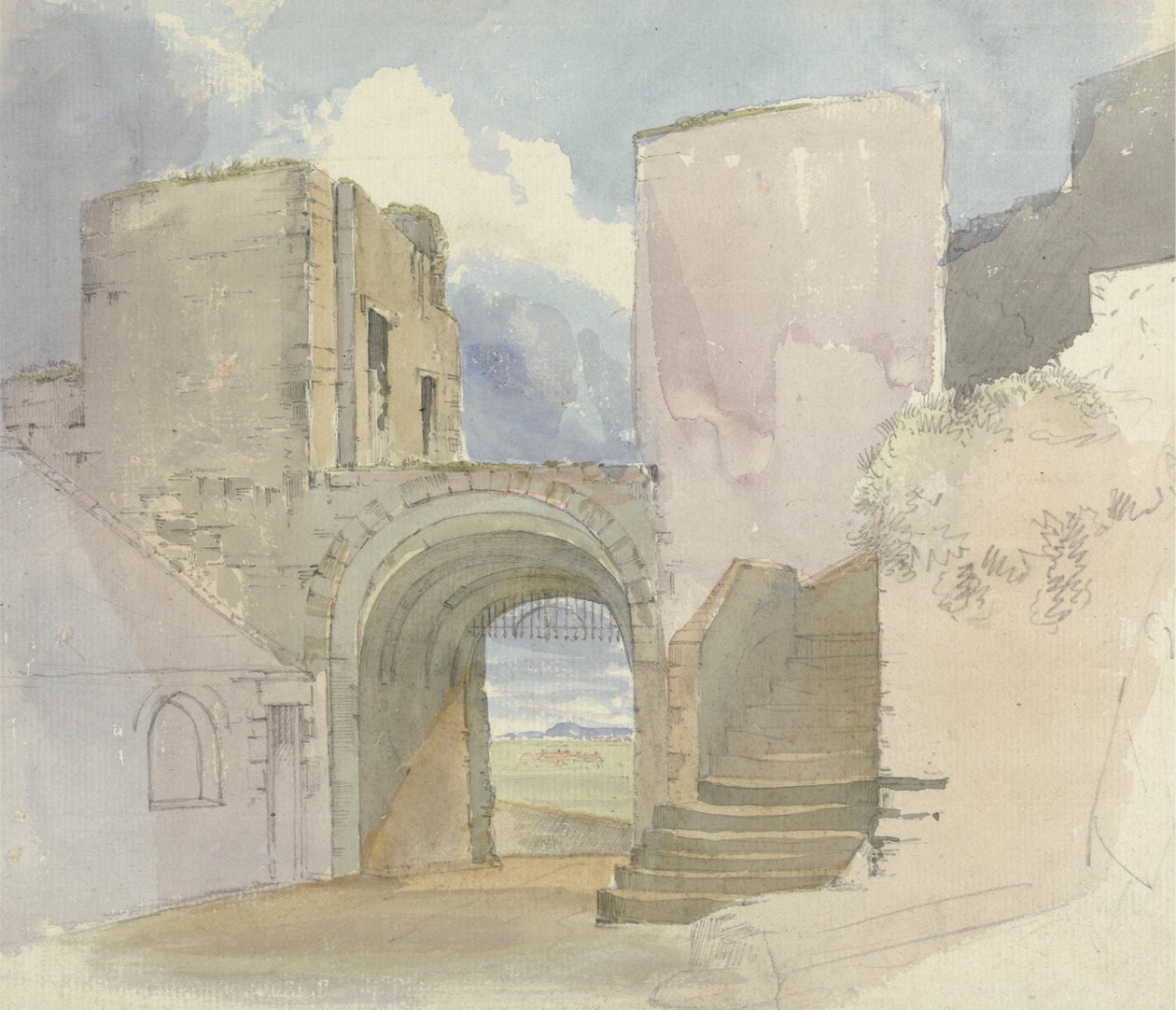 Gateway på Bamburgh Castle av Edward Hastings