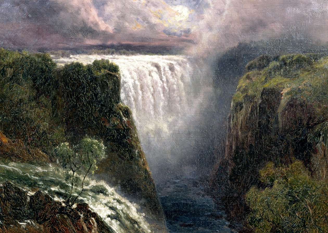 Utsikt over Victoria Falls av Edward Henry Holder