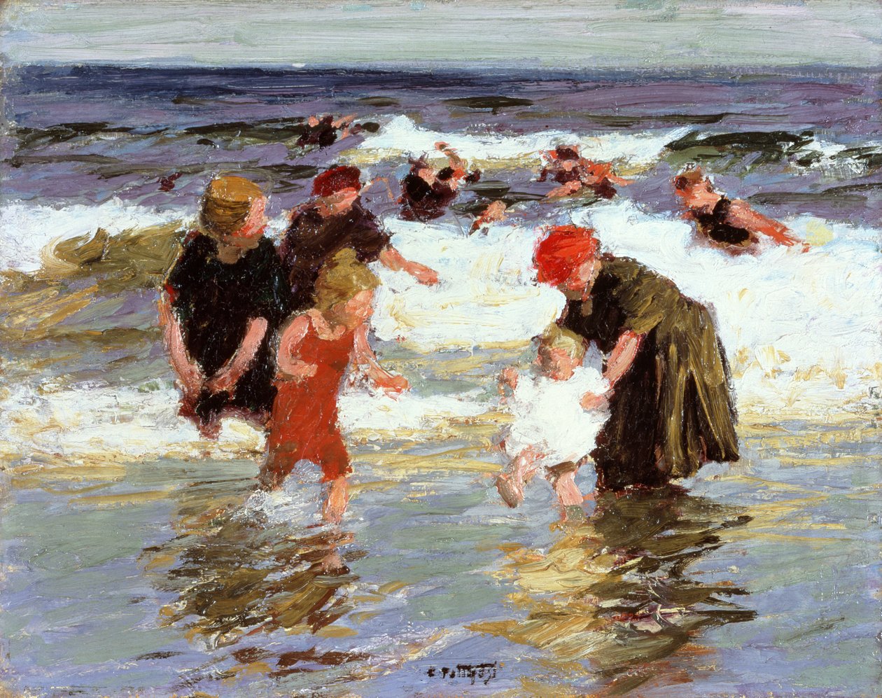 Badende, ca. 1913 av Edward Henry Potthast