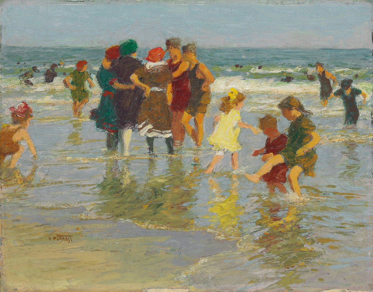 Strandscene, av Edward Henry Potthast