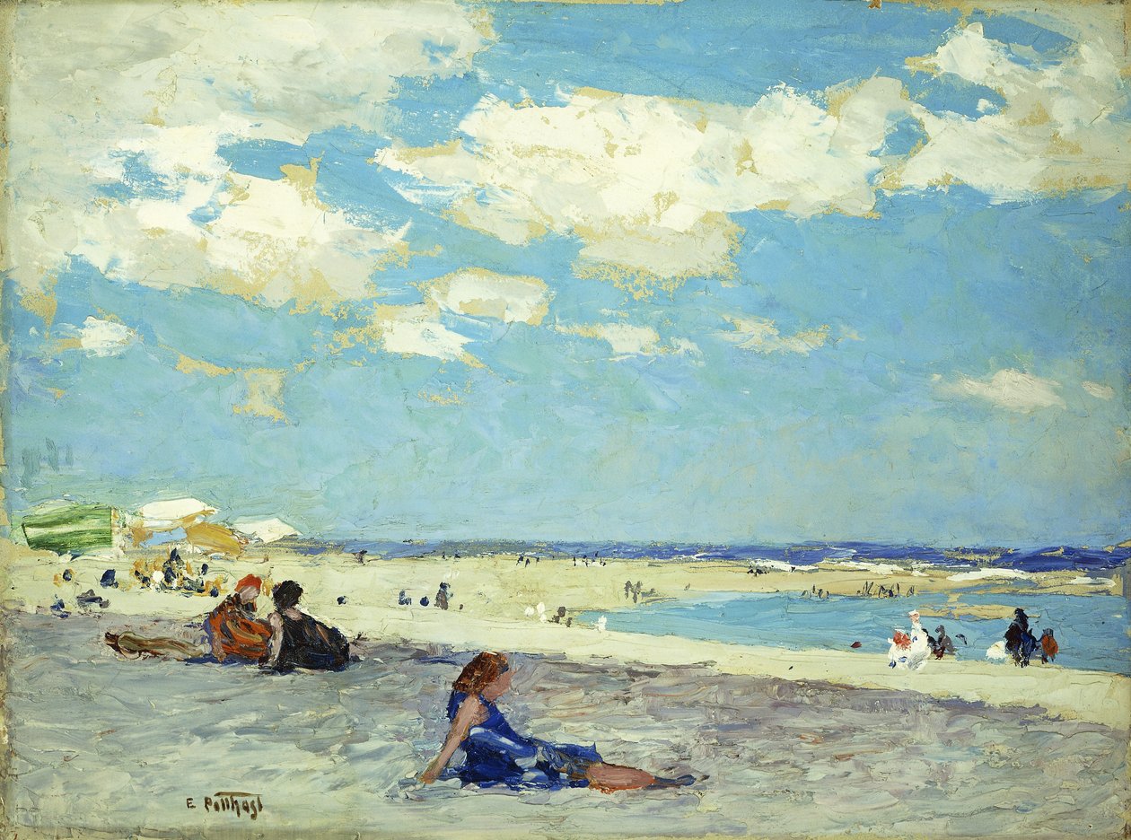 Lang strand, av Edward Henry Potthast