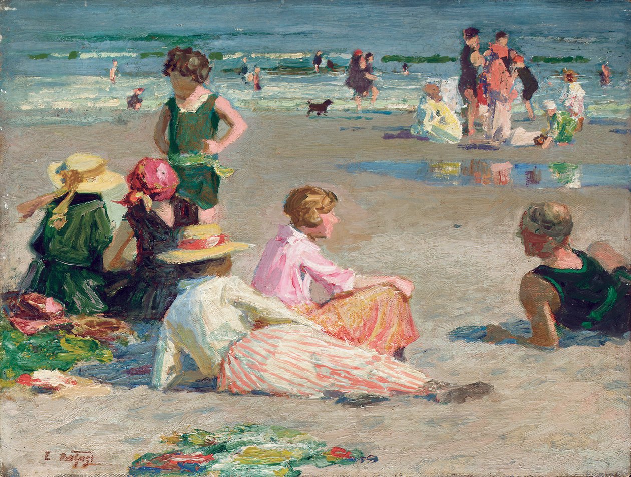 Manhattan Beach av Edward Henry Potthast