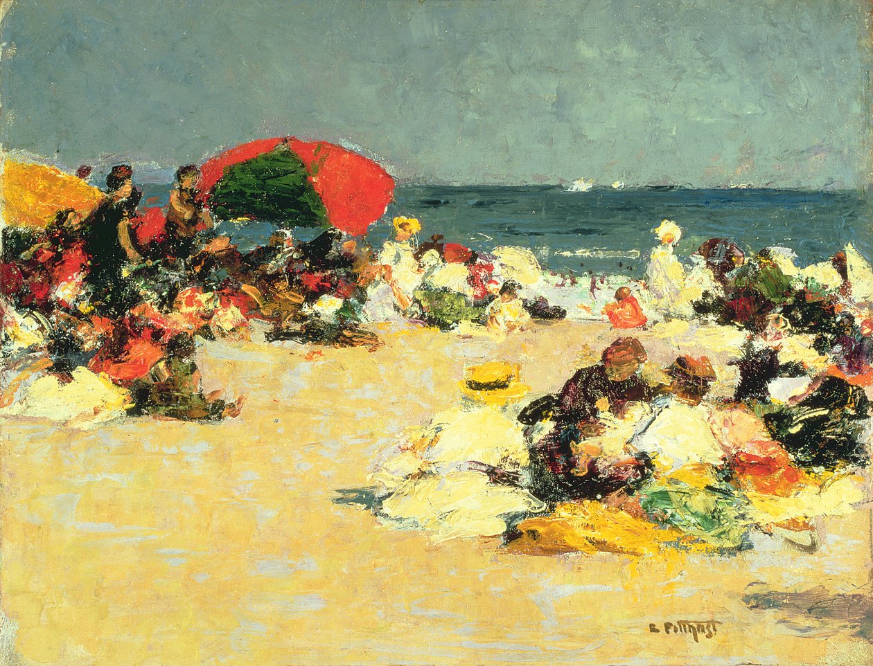 På stranda av Edward Henry Potthast