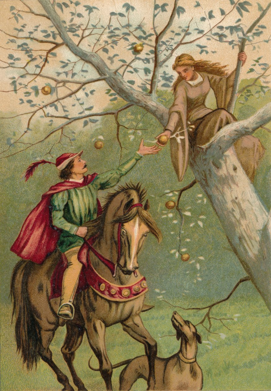 Two-Eyes and the Knight, 1901 av Edward Henry Wehnert