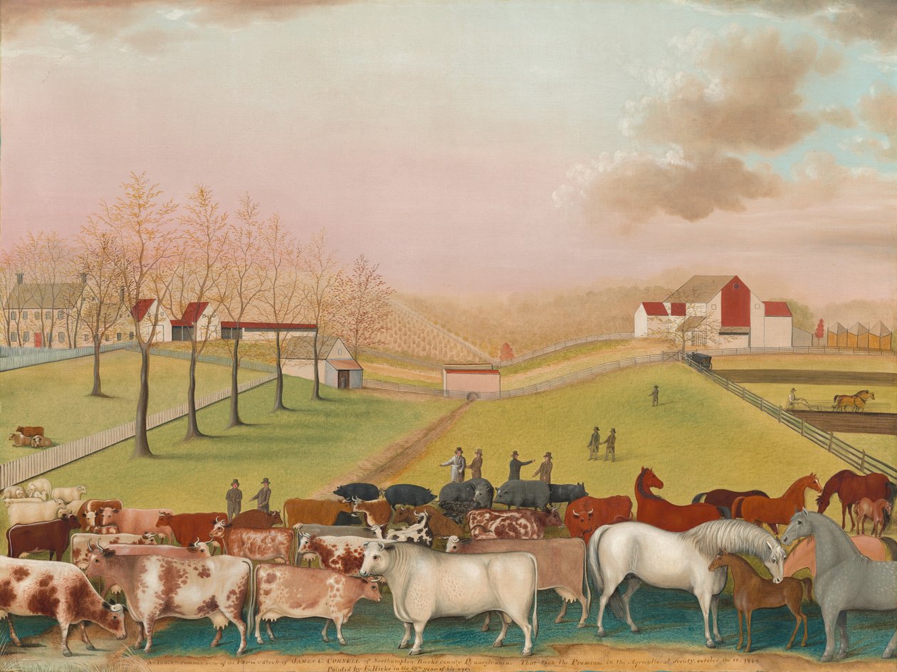 Cornell Farm, 1848. av Edward Hicks