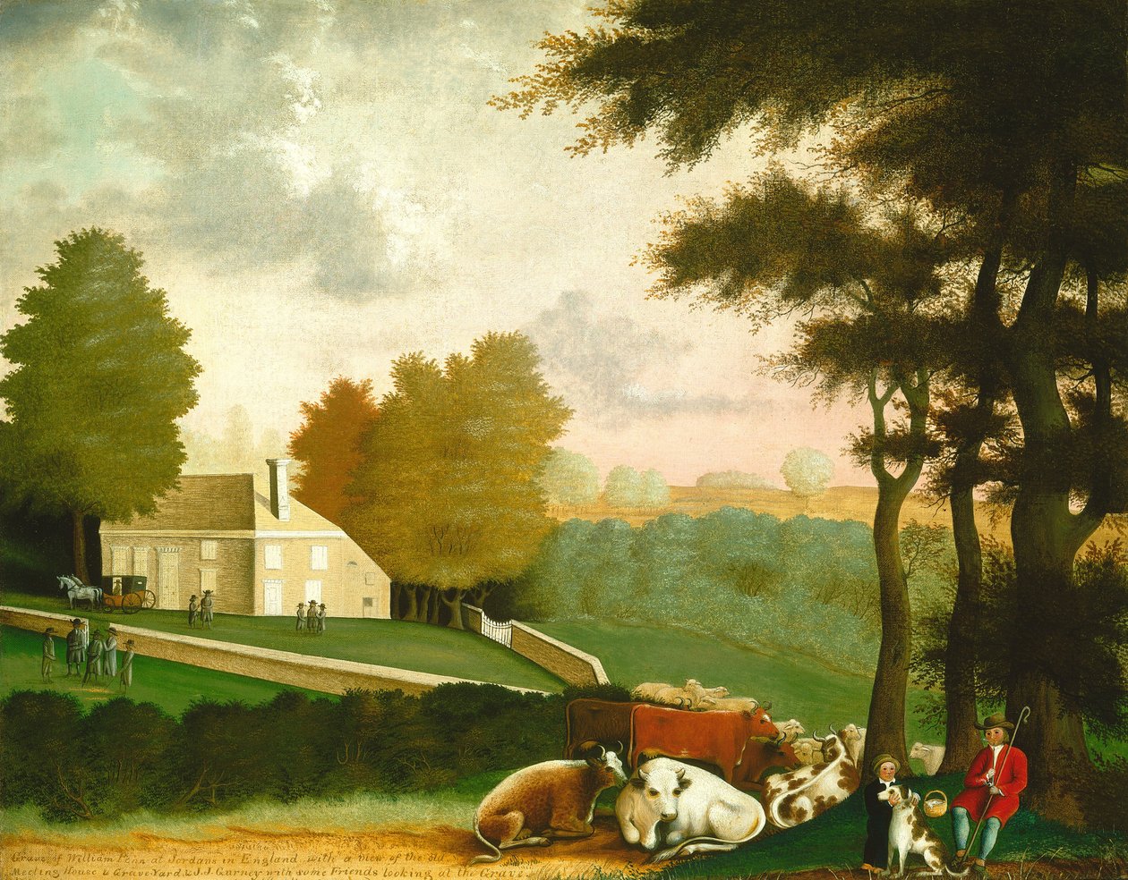 The Grave of William Penn, ca. 18471848. av Edward Hicks
