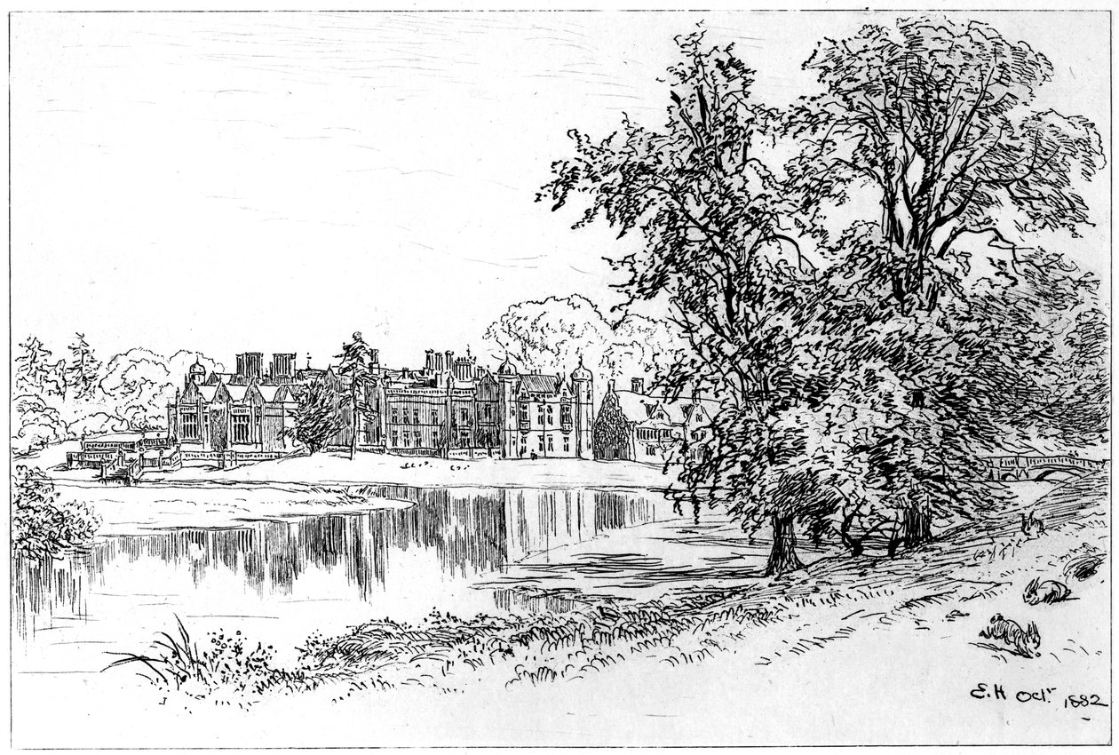 Charlecote Park, Warwickshire, 1885. av Edward Hull