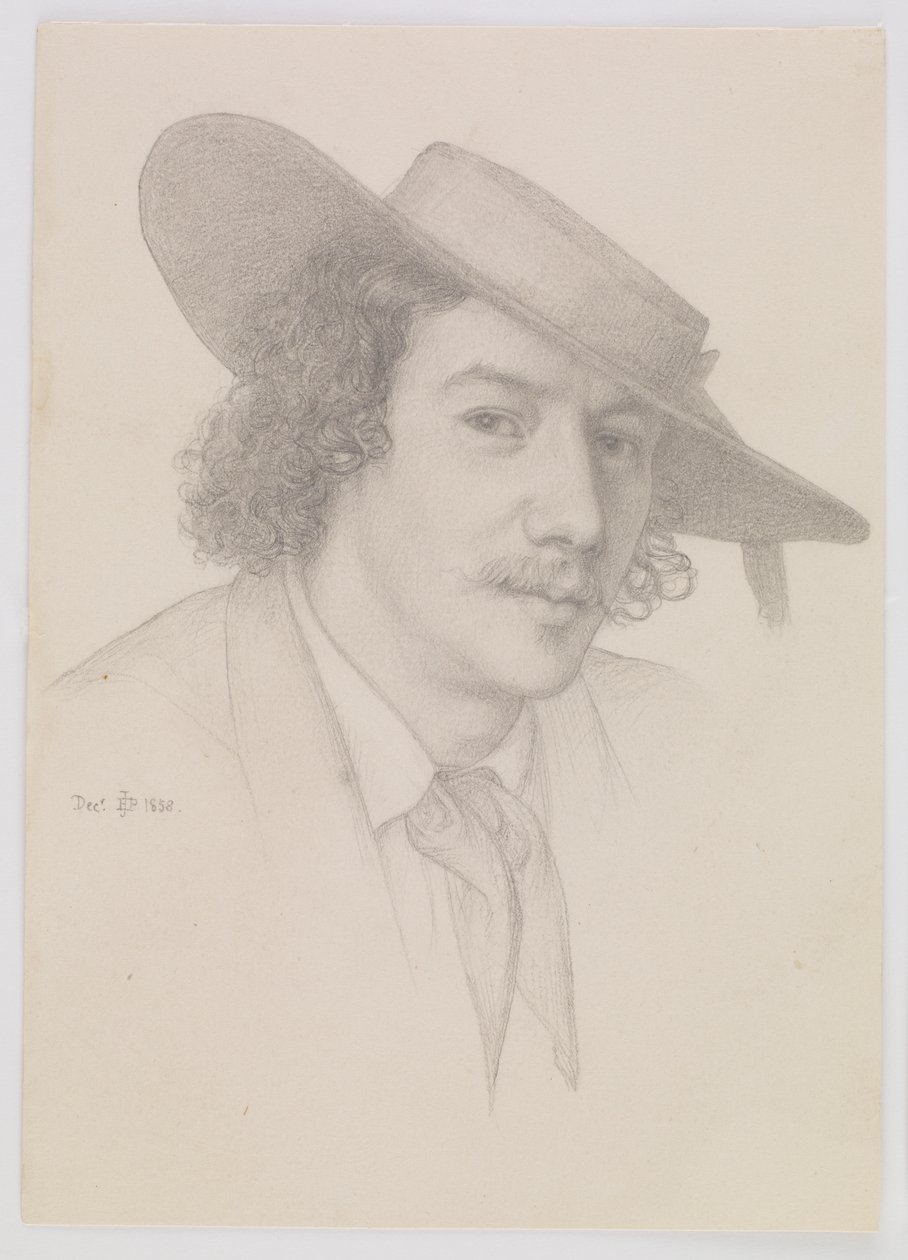 Portrett av Whistler, 1858. av Edward John Poynter