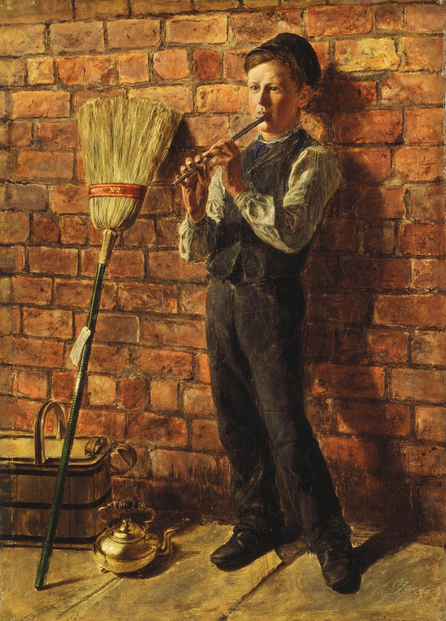 Musikk versus arbeid, 1864 av Edward Joseph Worrall
