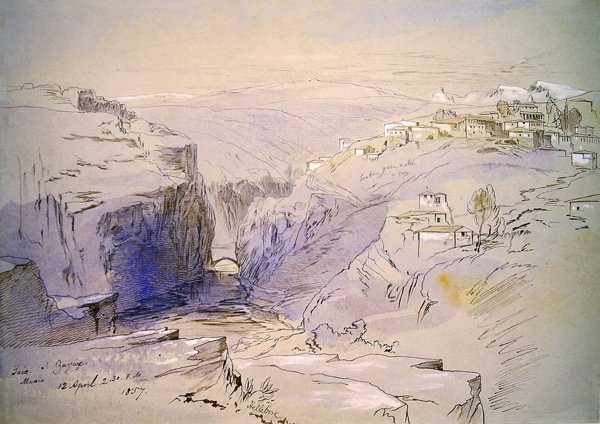 Baja, Zagora, Albania av Edward Lear