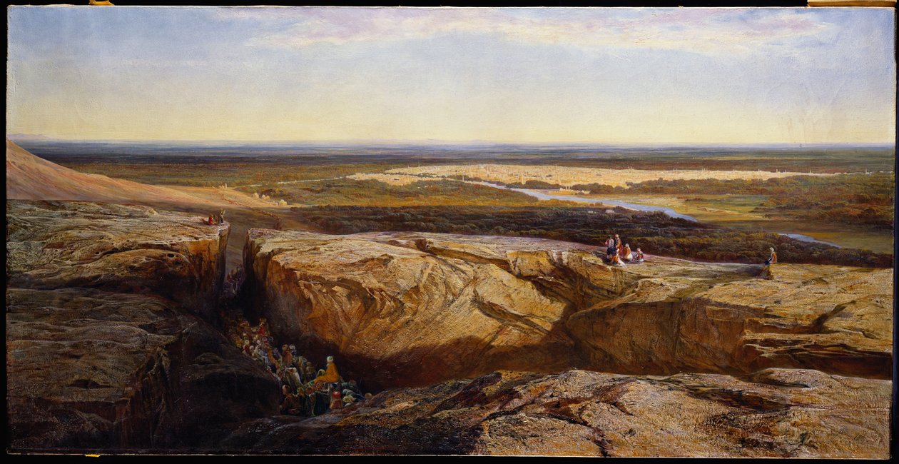 Damaskus, 1861 av Edward Lear