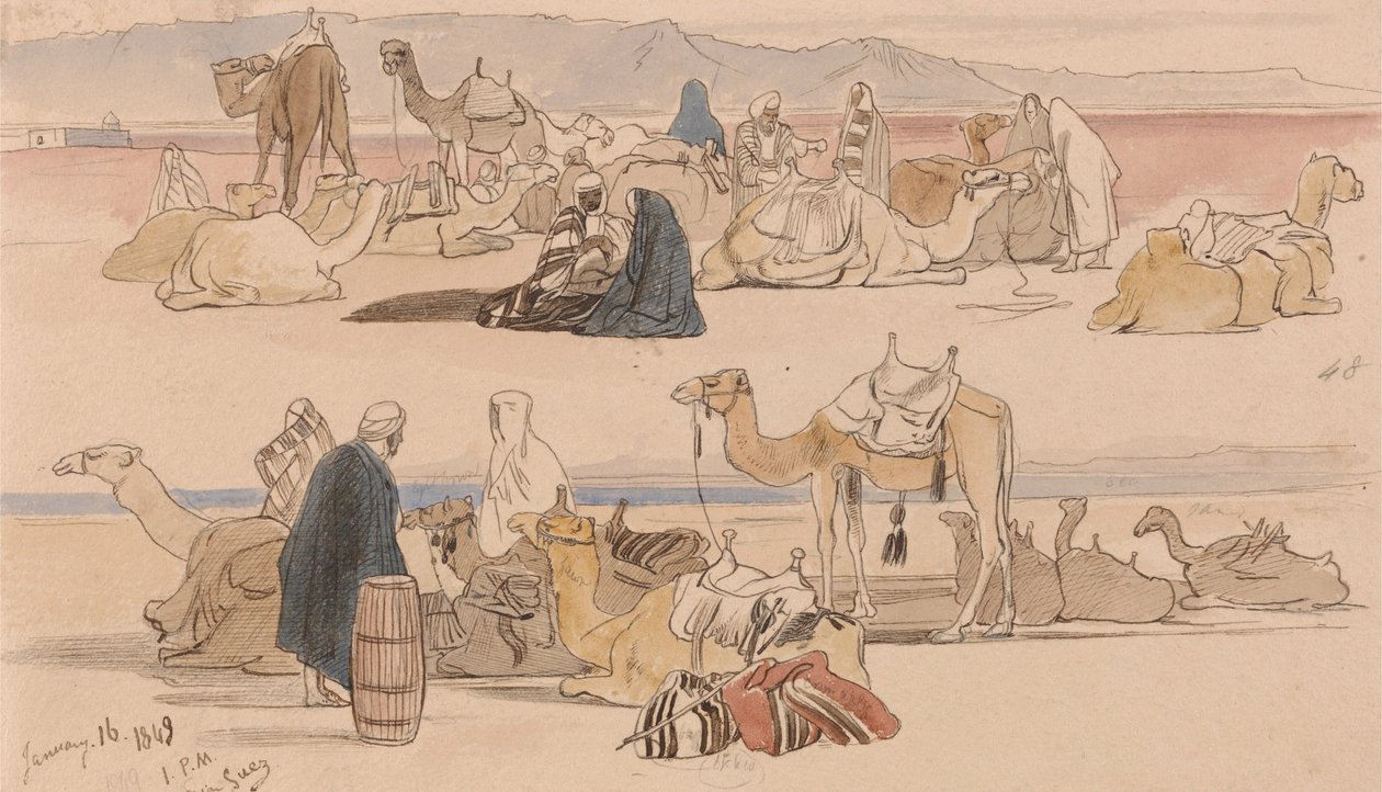 Nær Suez av Edward Lear