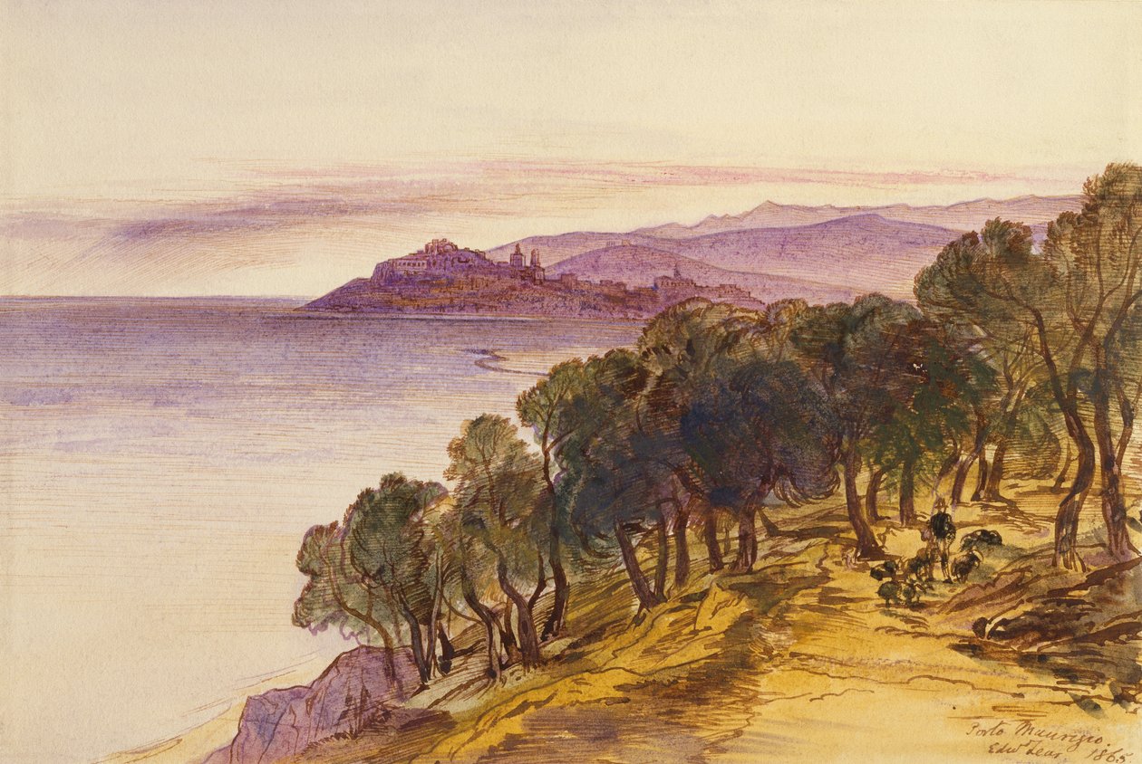 Porto Maurizio av Edward Lear