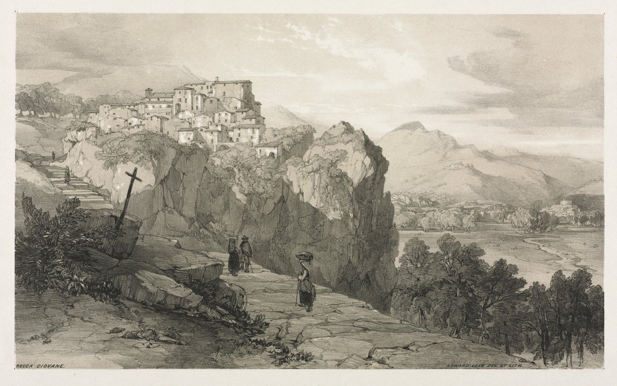 Rocca Giovane. av Edward Lear