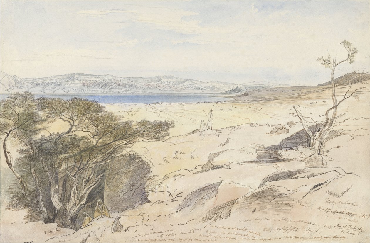 Dødehavet av Edward Lear
