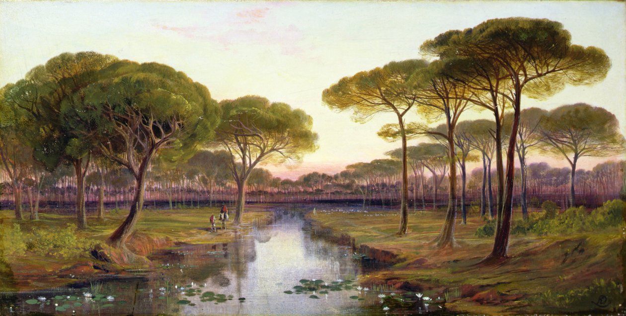 The Pineta, Ravenna av Edward Lear